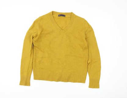 Womens UK Size 10 Marks and Spencer Yellow Pullover Jumper