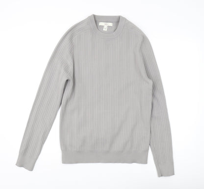 River Island Men’s Grey Pullover Jumper L