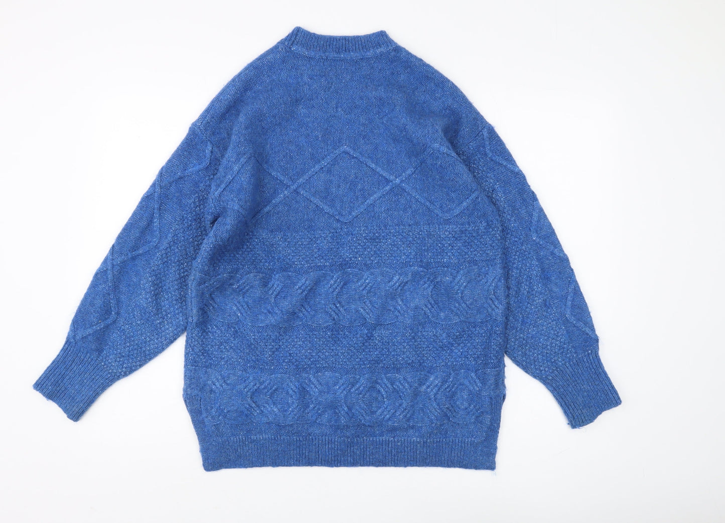 Womens UK Size M Marks and Spencer Blue Pullover Jumper