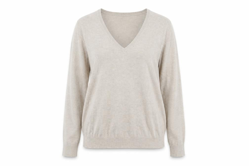 Womens UK Size 14 Marks and Spencer Beige Pullover Jumper
