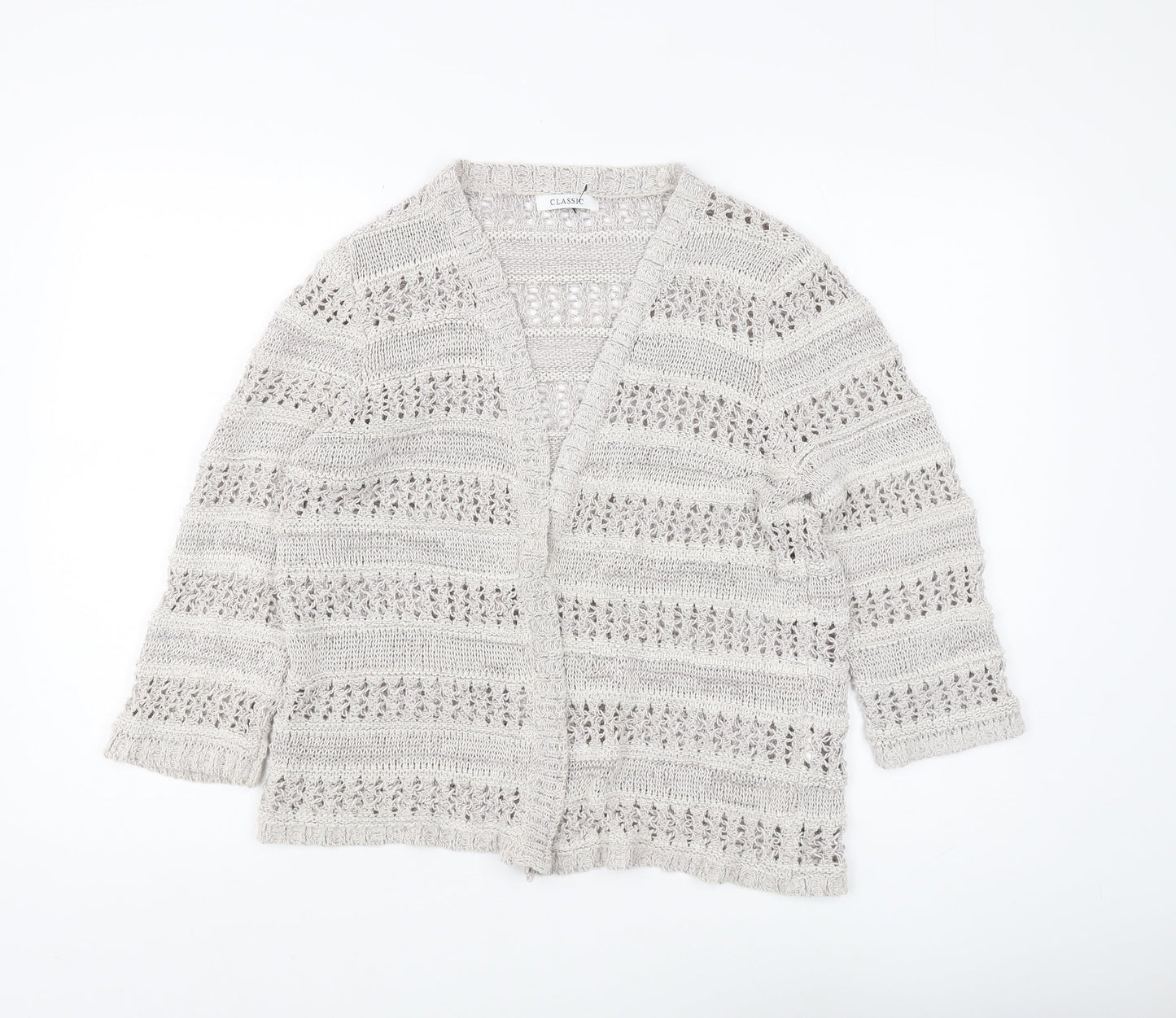 Womens UK Size 16 Marks and Spencer Beige Cardigan Jumper