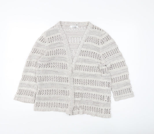 Womens UK Size 16 Marks and Spencer Beige Cardigan Jumper