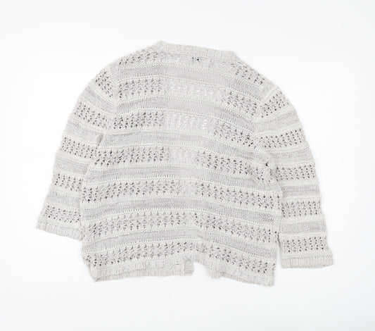 Womens UK Size 16 Marks and Spencer Beige Cardigan Jumper