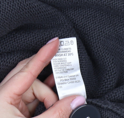 Womens UK Size 14 Marks and Spencer Grey Cardigan Jumper