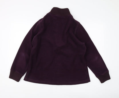 M&Co. Women's XL Purple Fleece Pullover Sweatshirt