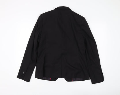 Next Women's Black Blazer, Size 14, Lined, Regular Fit