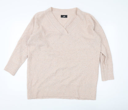 Womens UK Size M Wallis Beige Pullover Jumper