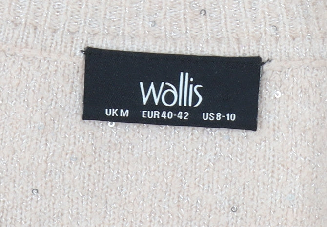 Womens UK Size M Wallis Beige Pullover Jumper