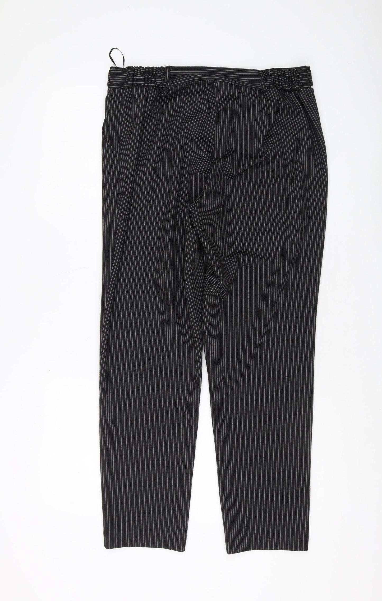 Womens UK Size 14 Anna Rose Regular Fit Straight Black Trousers