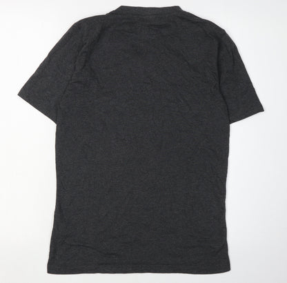 Manchester United Men’s Grey V-Neck T-Shirt Size S