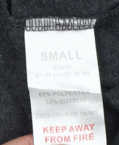 Manchester United Men’s Grey V-Neck T-Shirt Size S