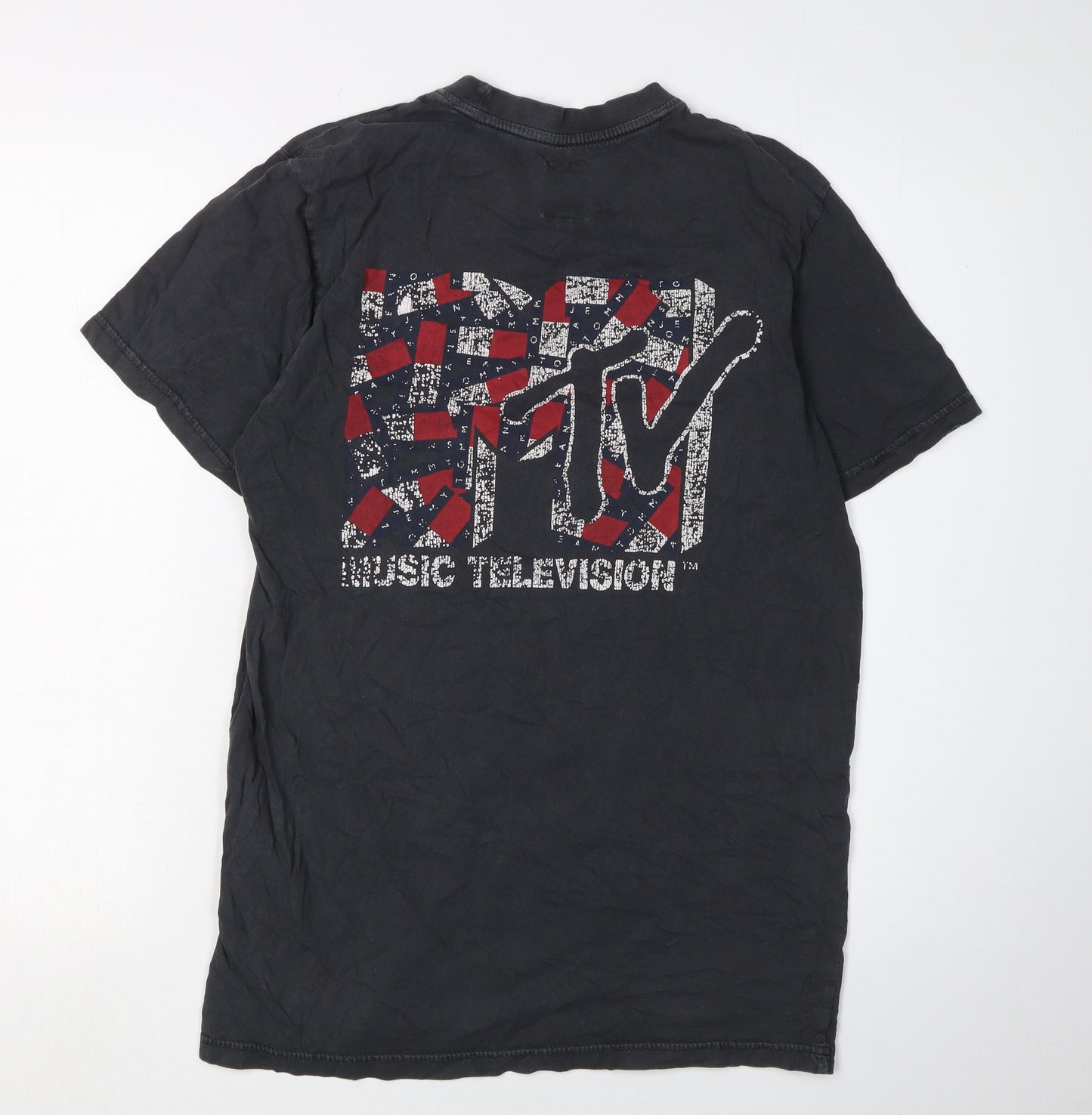 Tommy Jeans Men's Black MTV Graphic T-Shirt, Size S