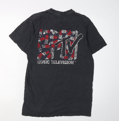 Tommy Jeans Men's Black MTV Graphic T-Shirt, Size S