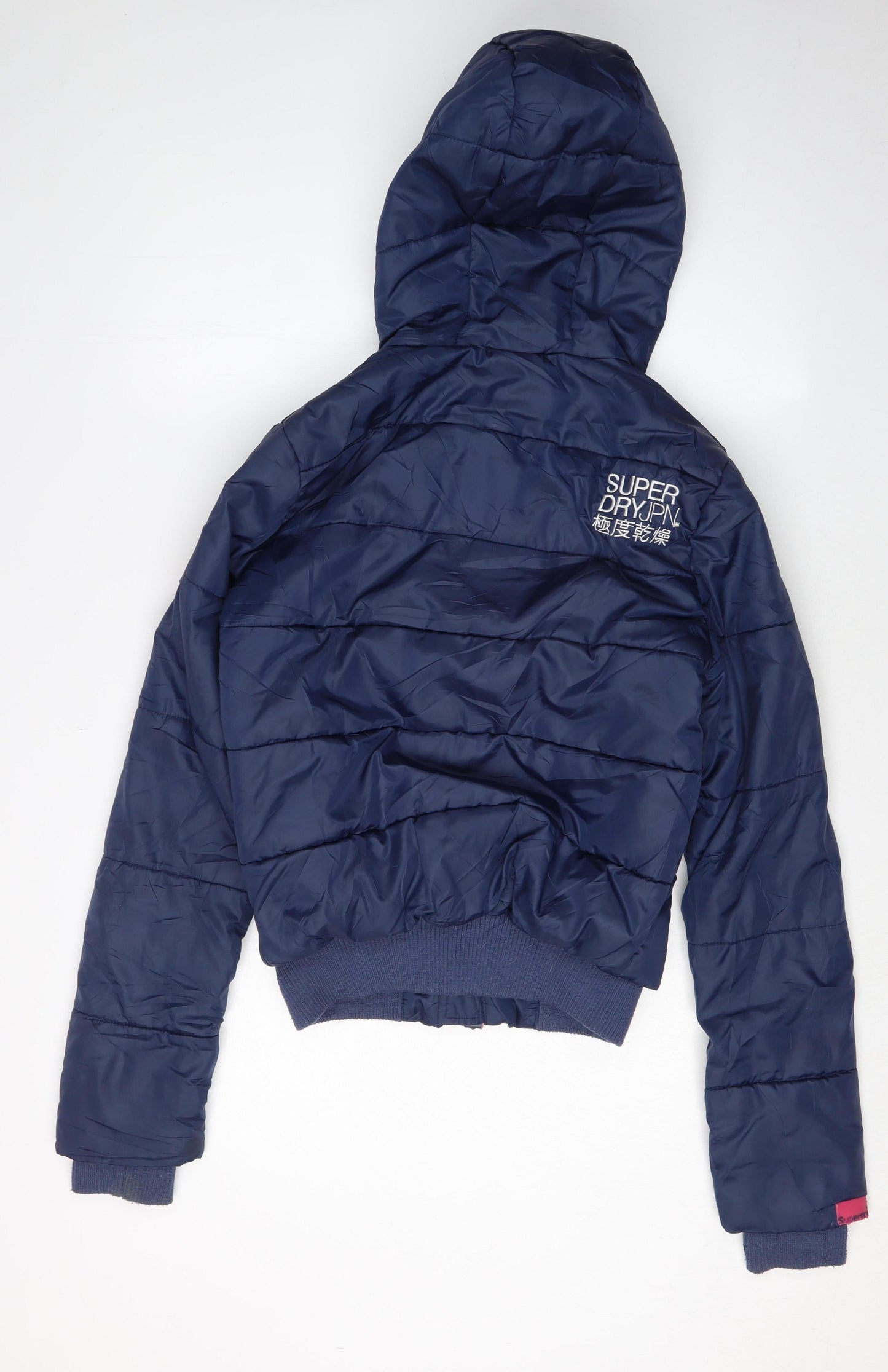 Womens UK Size XS Superdry Blue Puffer Jacket