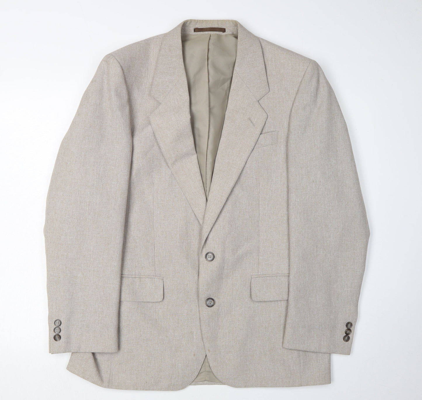 Mens UK Size 38 C&A Regular Beige Suit Jacket