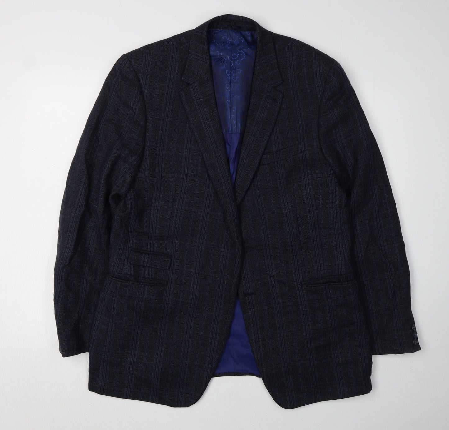 Mens UK Size 40 Fellini Regular Blue Suit Jacket
