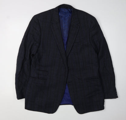Mens UK Size 40 Fellini Regular Blue Suit Jacket