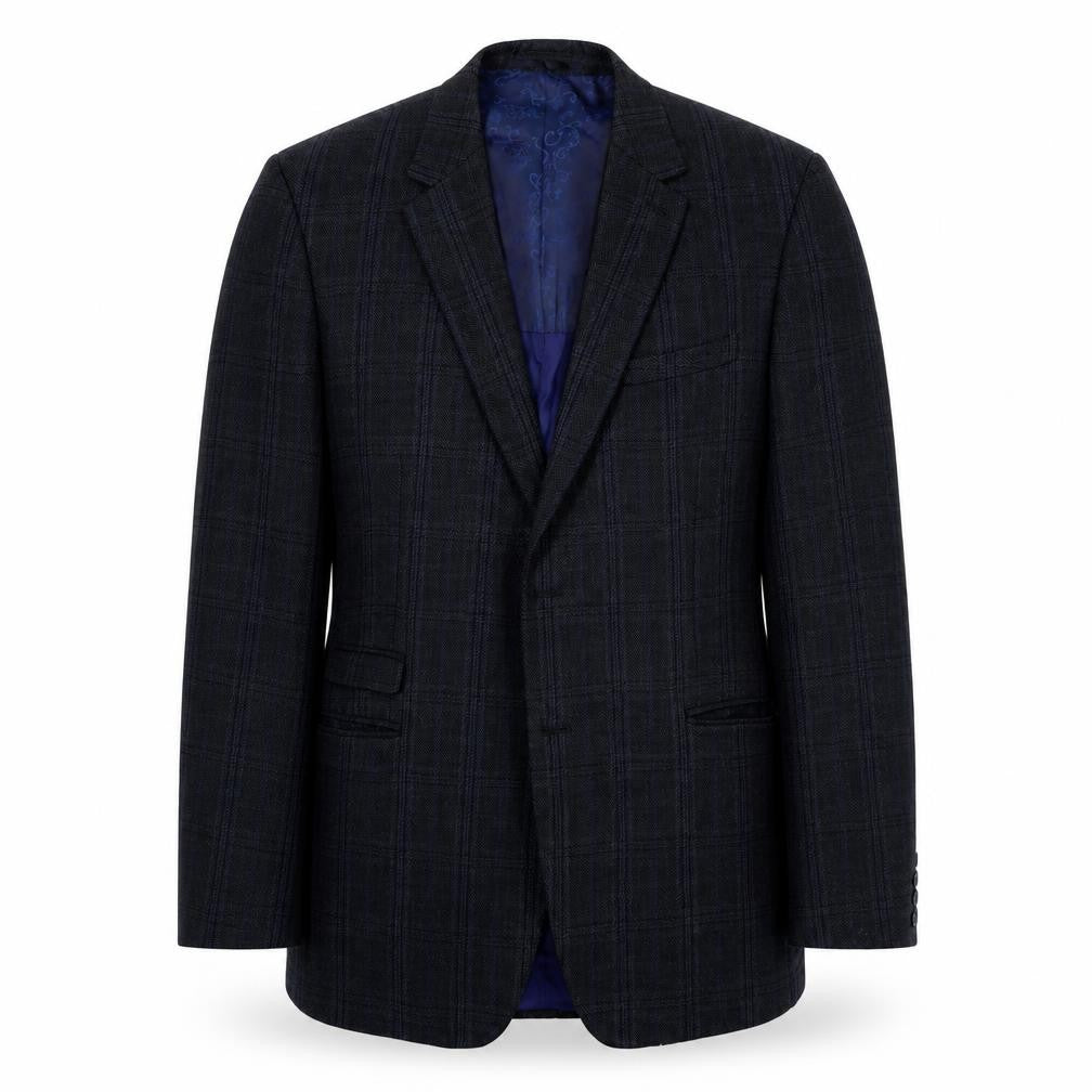 Mens UK Size 40 Fellini Regular Blue Suit Jacket