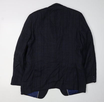 Mens UK Size 40 Fellini Regular Blue Suit Jacket