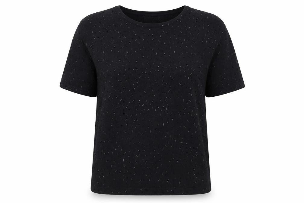 Front view of Jumper Black unisex adults l crew neck jumper