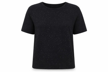 Front view of Jumper Black unisex adults l crew neck jumper