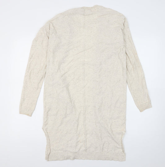 Womens UK Size 10 FatFace Beige Cardigan Jumper