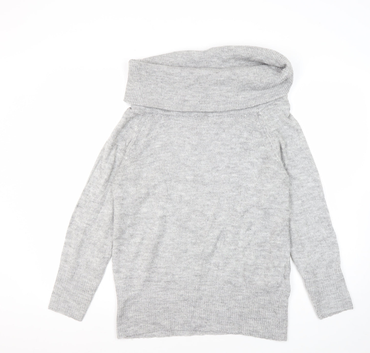 Womens UK Size S Jacqueline de Yong Grey Pullover Jumper