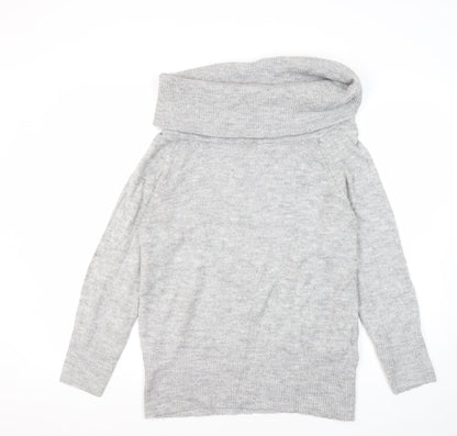 Womens UK Size S Jacqueline de Yong Grey Pullover Jumper