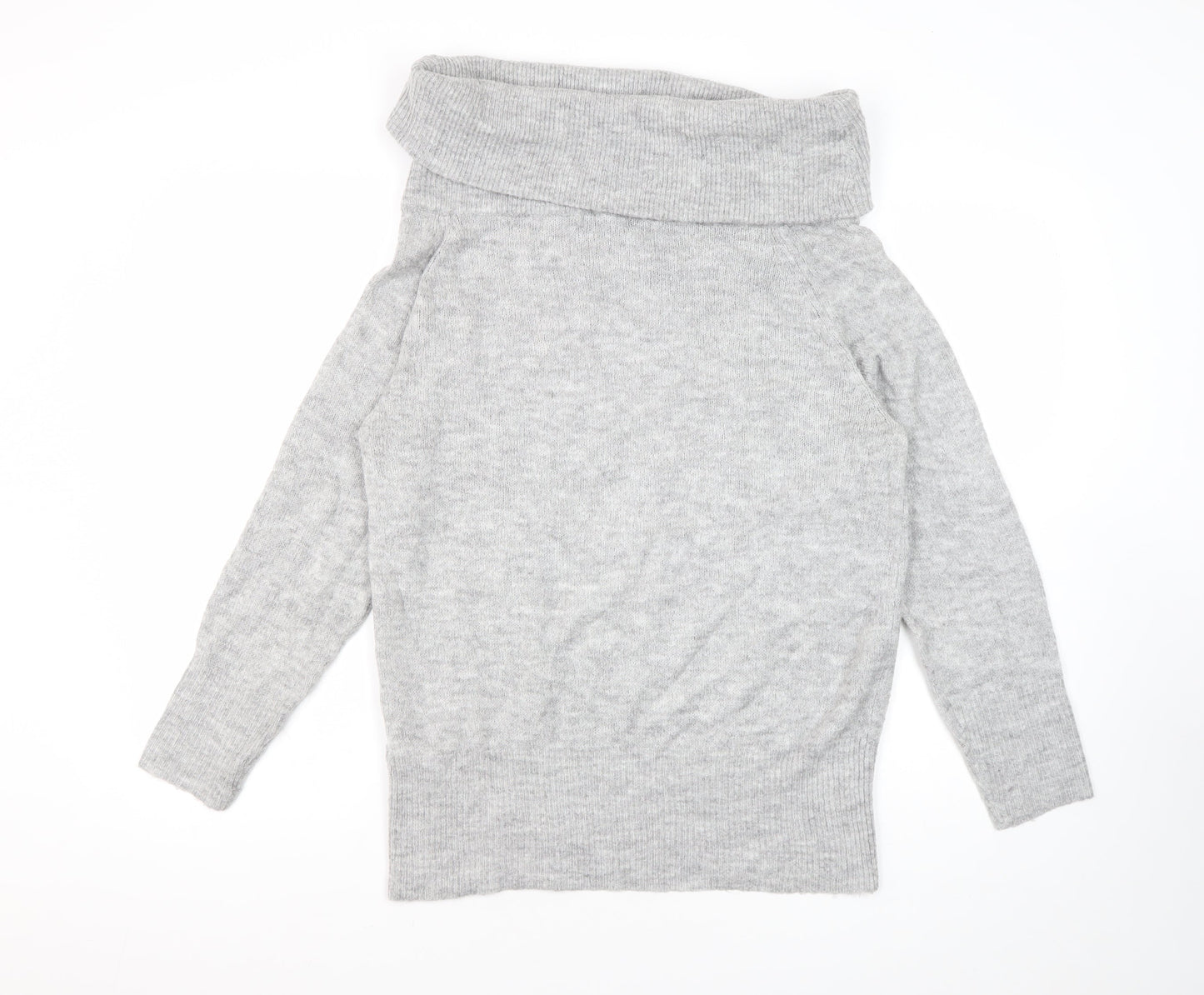 Womens UK Size S Jacqueline de Yong Grey Pullover Jumper