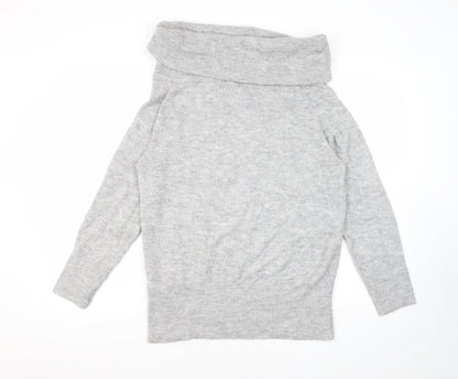 Womens UK Size S Jacqueline de Yong Grey Pullover Jumper