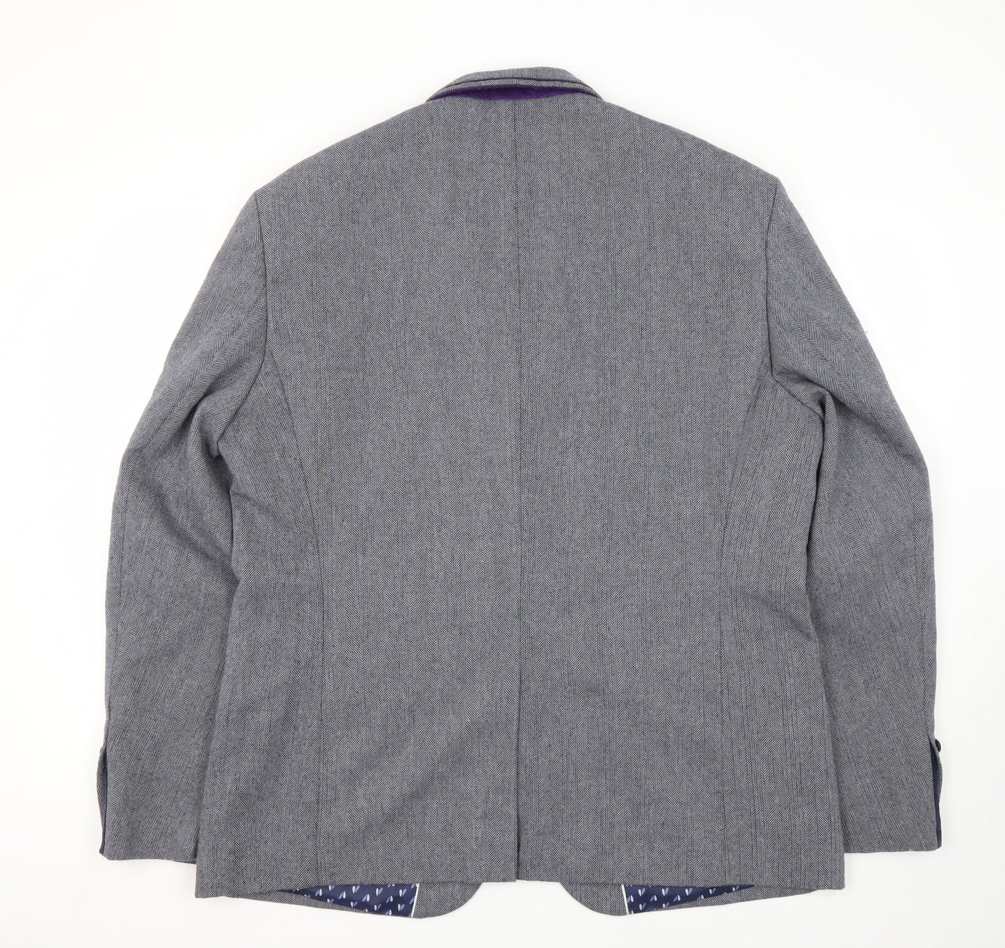 Mens UK Size 46 Cavani Regular Grey Suit Jacket