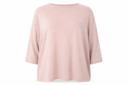 Womens UK Size L Apricot Pink Pullover Jumper