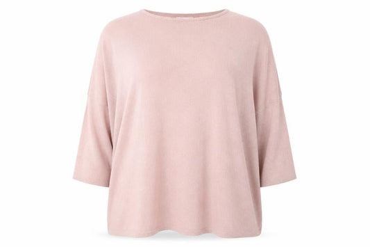 Womens UK Size L Apricot Pink Pullover Jumper