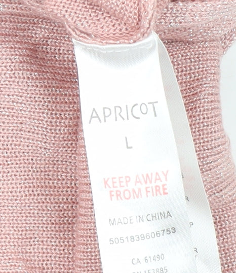 Apricot Women's Pink Pullover Jumper Size L