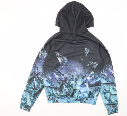 Boys DFND Black Graphic Hoodie 13-14 Years - Stylish Casual Wear
