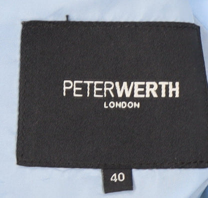 Mens UK Size 40 Peter Werth Regular Black Suit 2 Piece