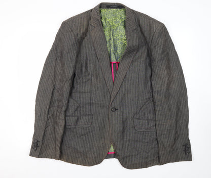 Mens UK Size 3 Ted Baker Regular Grey Suit Jacket