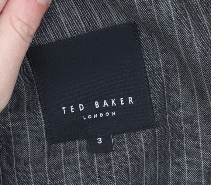 Mens UK Size 3 Ted Baker Regular Grey Suit Jacket