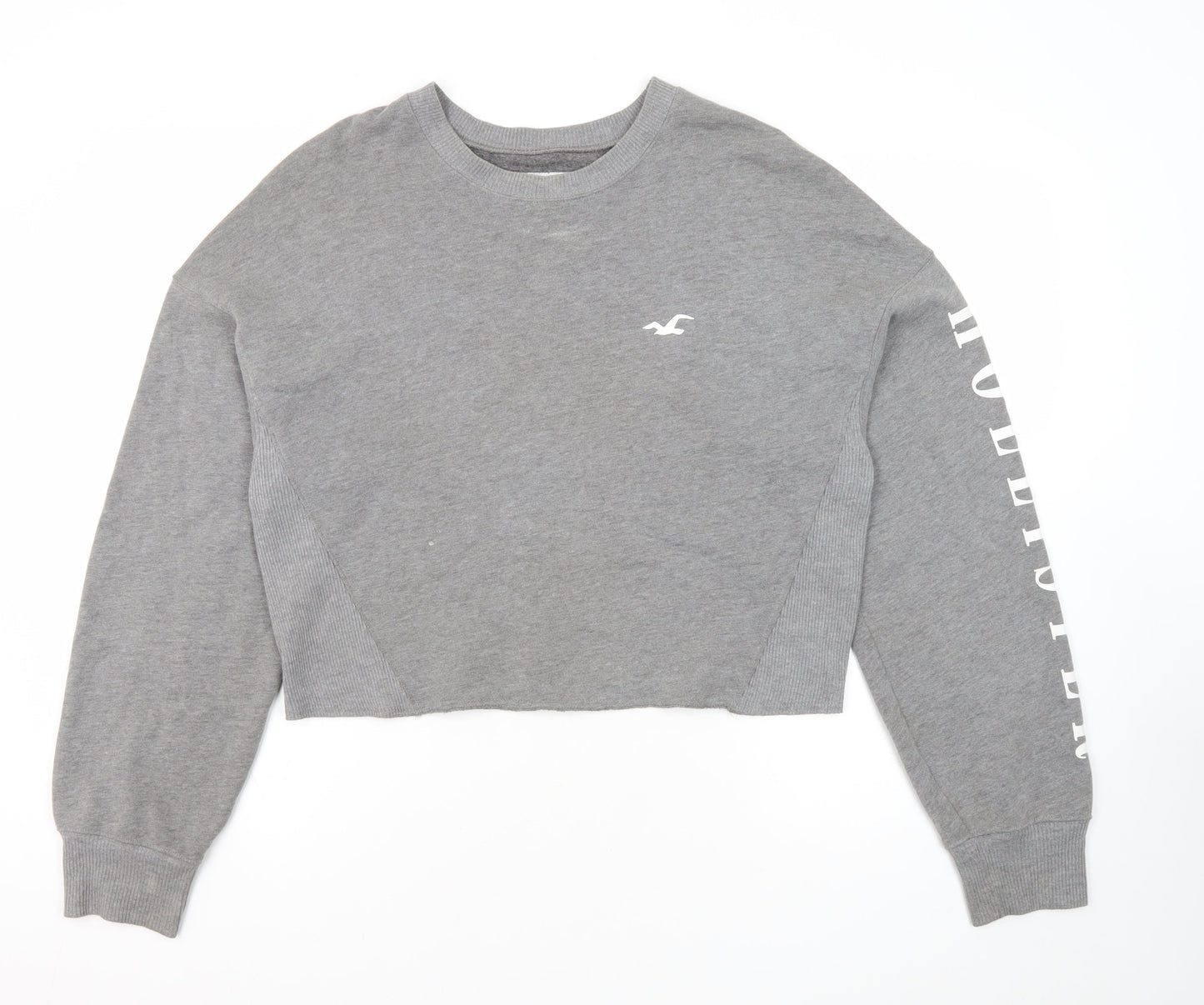 Hollister Women's Grey Pullover Sweatshirt M