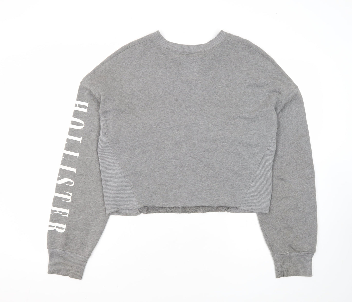 Hollister Women's Grey Pullover Sweatshirt M