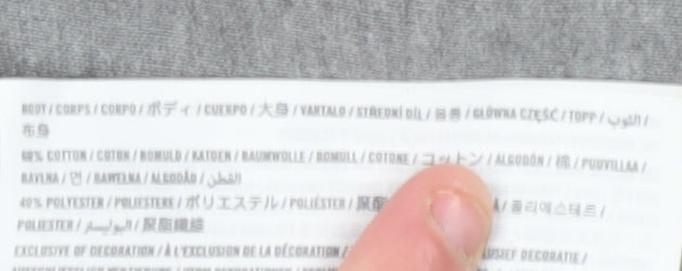 Hollister Women's Grey Pullover Sweatshirt M