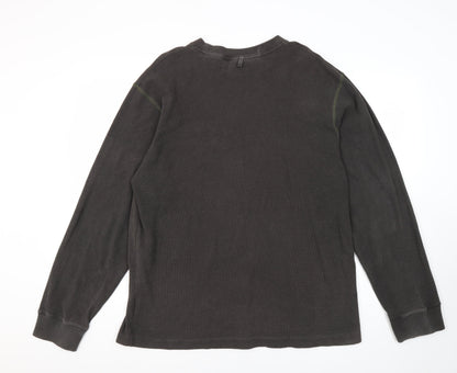 Timberland Men's Black Cotton Pullover Jumper XL