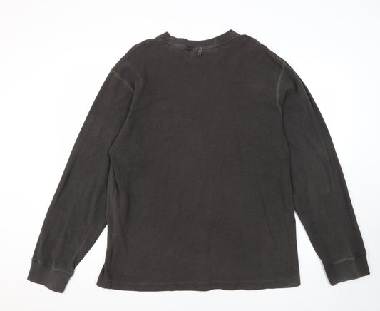 Timberland Men's Black Cotton Pullover Jumper XL