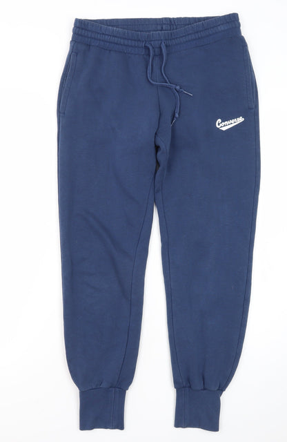 Unisex Adultss UK Size S Converse Regular Fit Jogger Blue Trousers