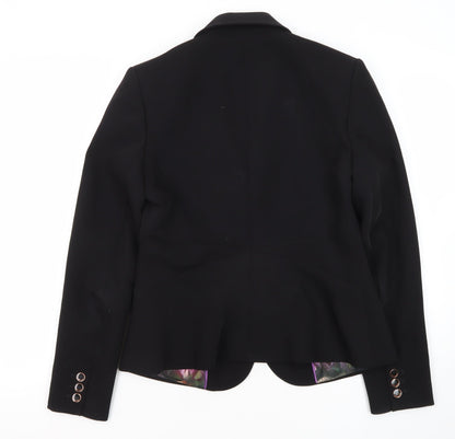 Ted Baker Women's Black Suit Jacket UK 8 Business Formal