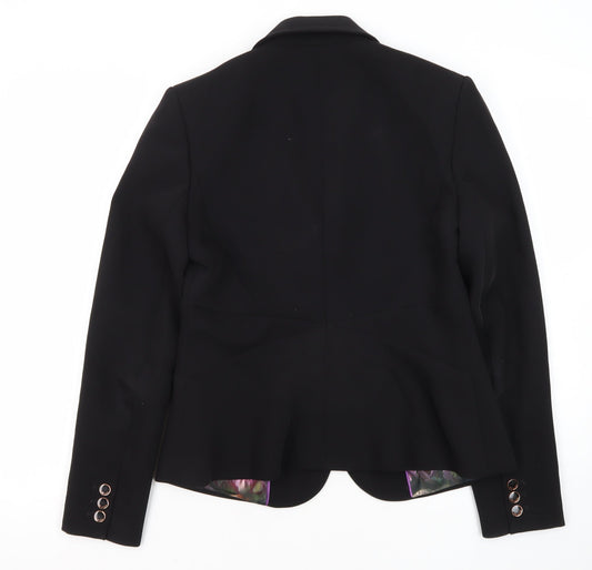 Ted Baker Women's Black Suit Jacket UK 8 Business Formal