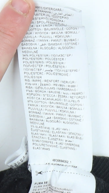 Puma Men's Black XS Sweatpants with Logo