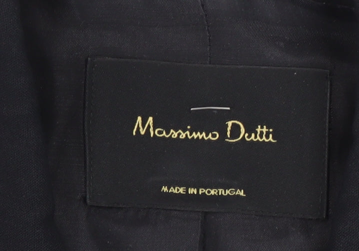 Massimo Dutti Women's Black Blazer, Size 6, Business Casual