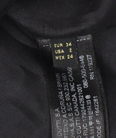 Massimo Dutti Women's Black Blazer, Size 6, Business Casual