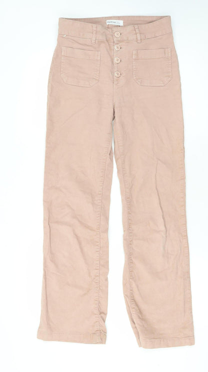 Brownie Women's Beige Straight Trousers XS